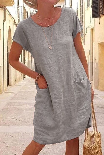 Damen Minikleid mit Seitentaschen