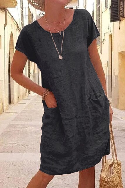 Damen Minikleid mit Seitentaschen