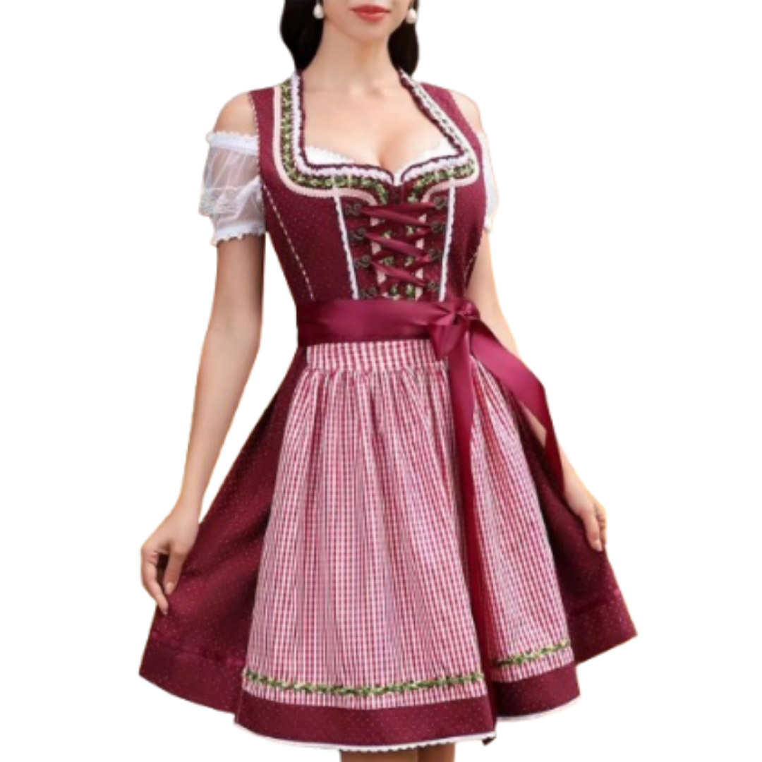 Damen Oktoberfest Dirndl Kleid | Midi