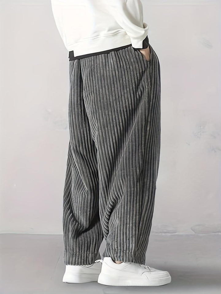 Herren Cordhose Mit Weitem Bein | Lockere Passform