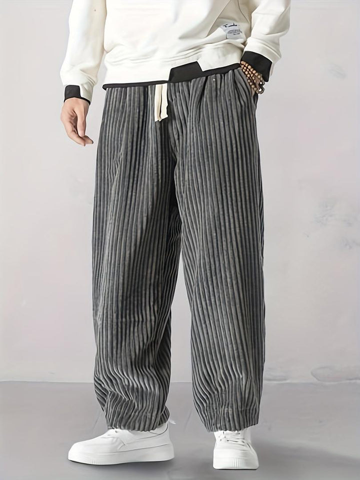Herren Cordhose Mit Weitem Bein | Lockere Passform