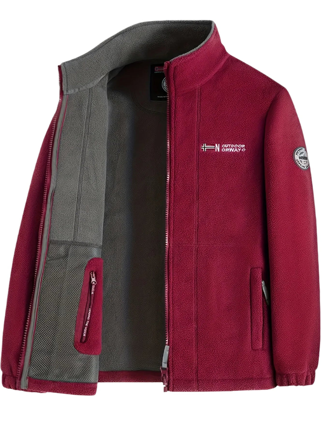 Herren Fleecejacke Für Draußen | Mit Kragen