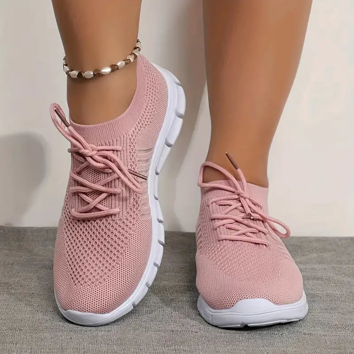 Damen Sportliche Strick-Sneaker