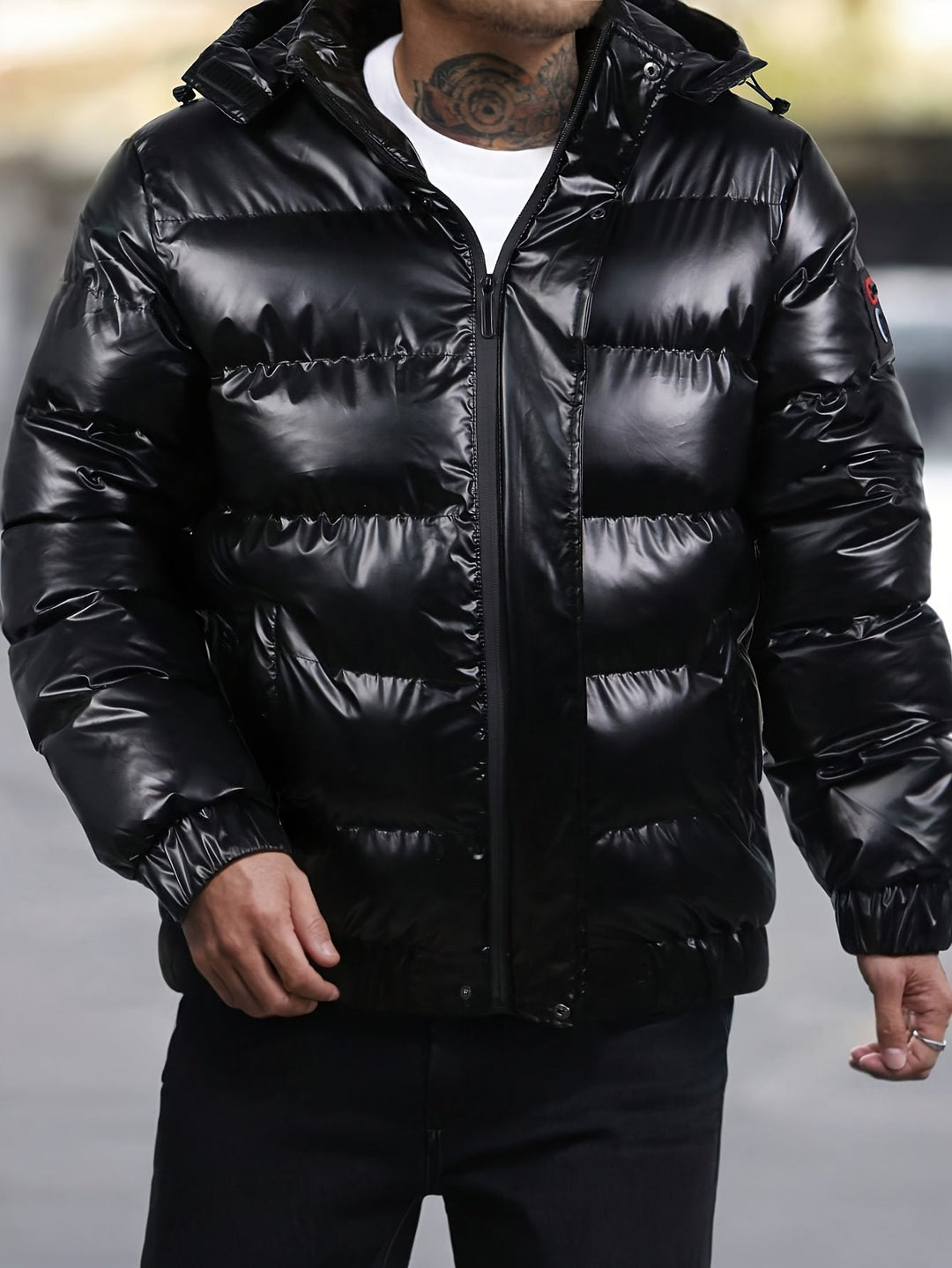 Lässige Winter-Daunenjacke Für Herren | Langarm