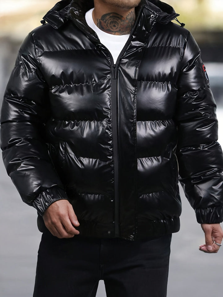 Lässige Winter-Daunenjacke Für Herren | Langarm