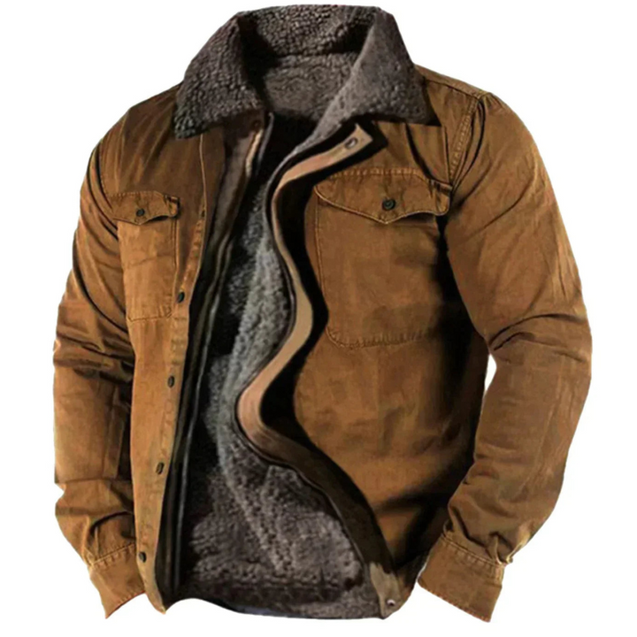 Stylische Winterjacke Für Herren | Knopfleiste