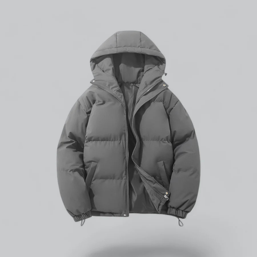 Unisex Winter Daunenjacke Mit Reißverschluss | Kapuze