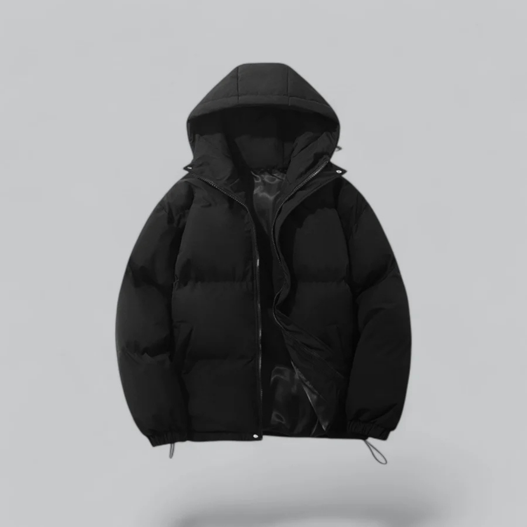 Unisex Winter Daunenjacke Mit Reißverschluss | Kapuze