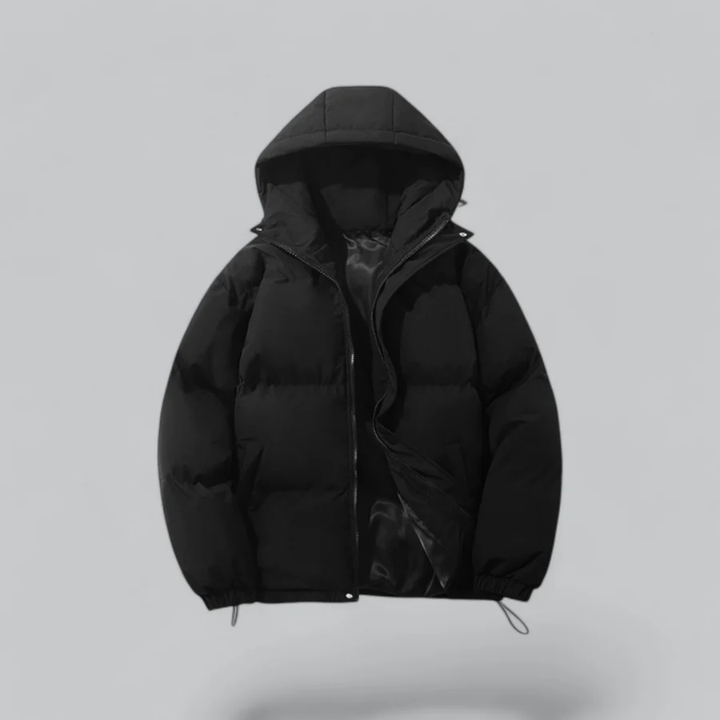 Unisex Winter Daunenjacke Mit Reißverschluss | Kapuze