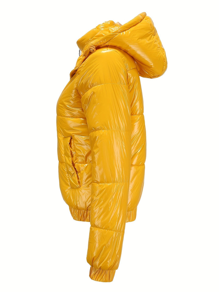Damen Winter-Daunenjacke Mit Kapuze | Lange Ärmel