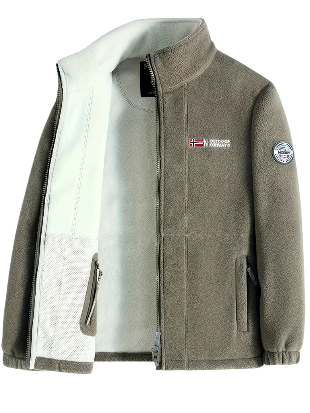 Herren Fleecejacke Für Draußen | Mit Kragen