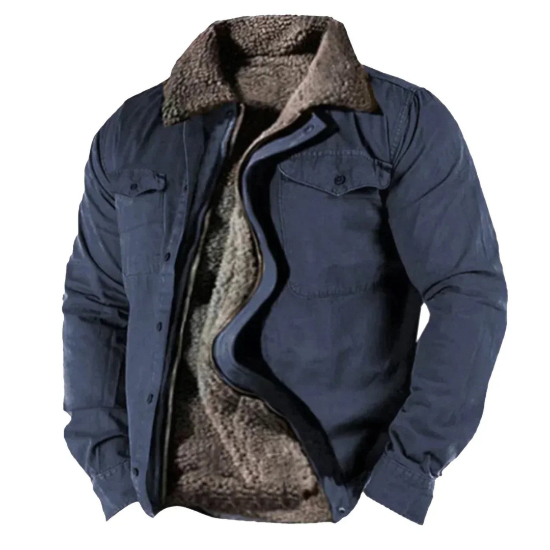 Stylische Winterjacke Für Herren | Knopfleiste