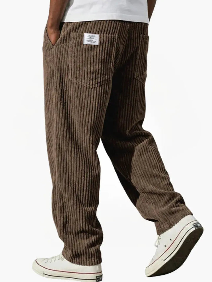 Herren Cordhose aus weichem Cord mit elastischem Bund