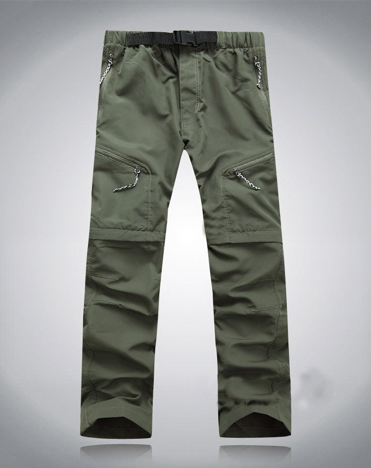 Herren Zip-Off Hosen mit elastischem Bund