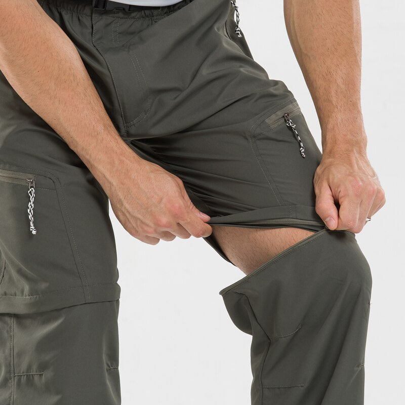 Herren Zip-Off Hosen mit elastischem Bund