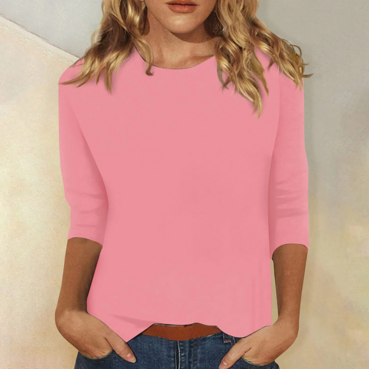 Damen Langarmshirt mit Rundhalsausschnitt