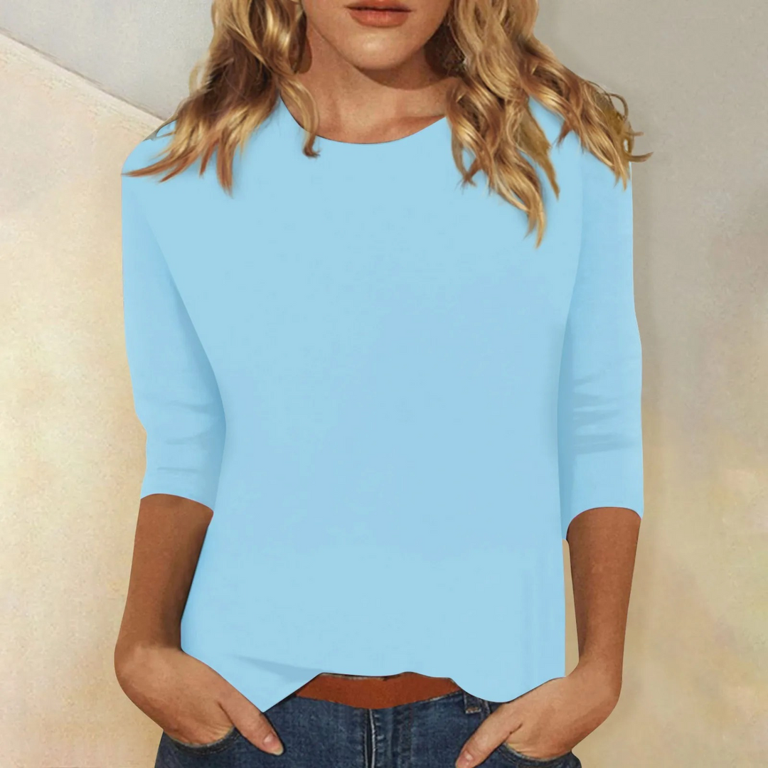 Damen Langarmshirt mit Rundhalsausschnitt