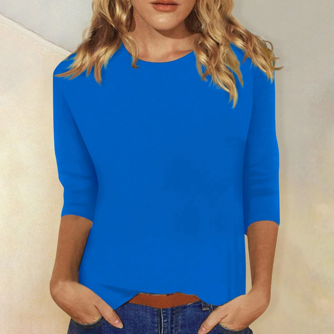 Damen Langarmshirt mit Rundhalsausschnitt