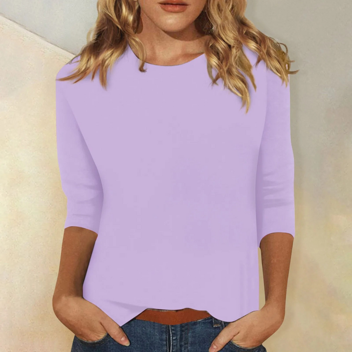 Damen Langarmshirt mit Rundhalsausschnitt