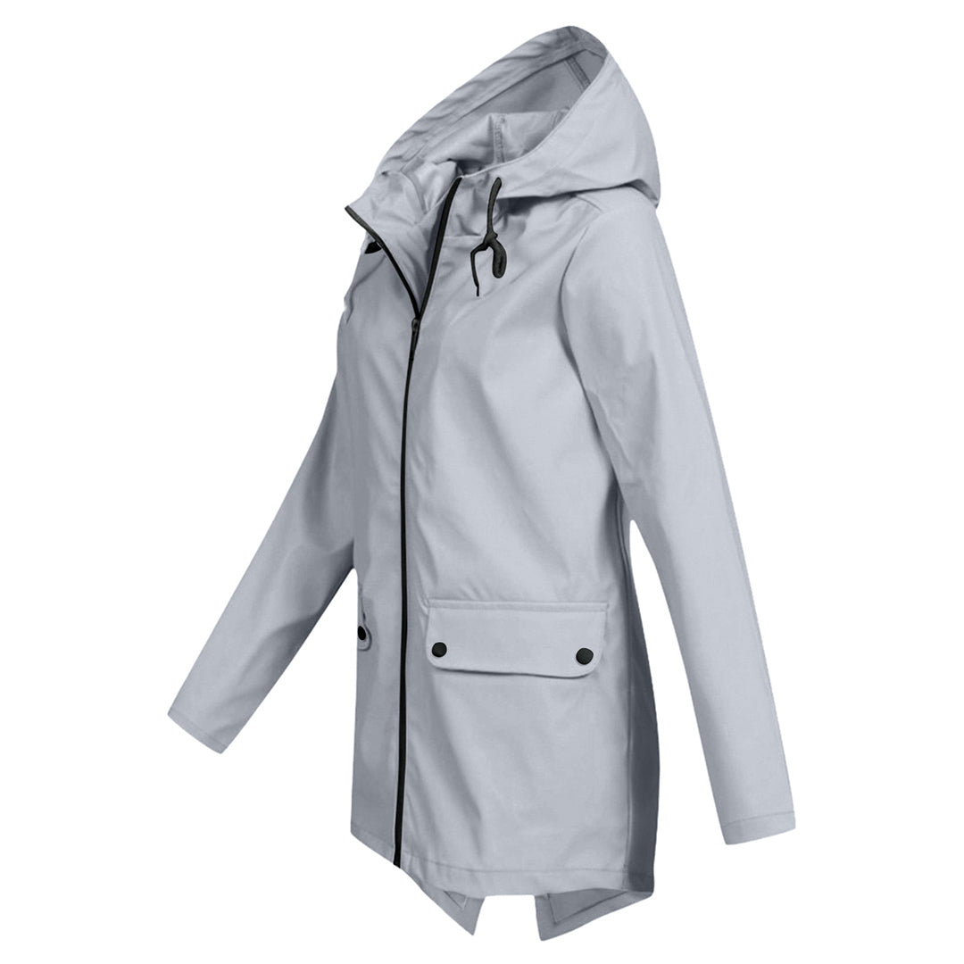 Lange Regenjacke Für Damen | Mit Kapuze