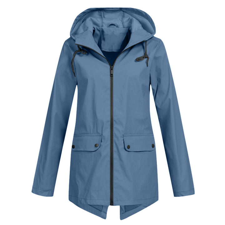 Lange Regenjacke Für Damen | Mit Kapuze