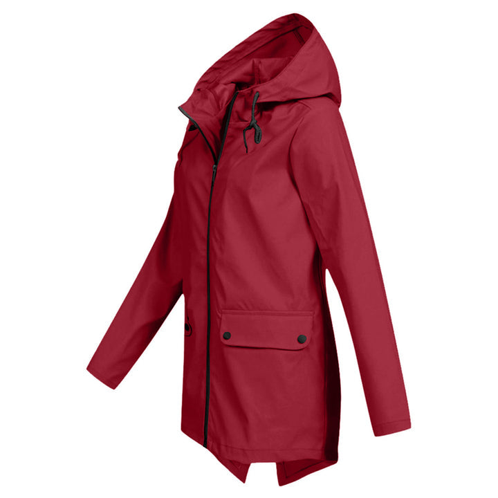 Lange Regenjacke Für Damen | Mit Kapuze