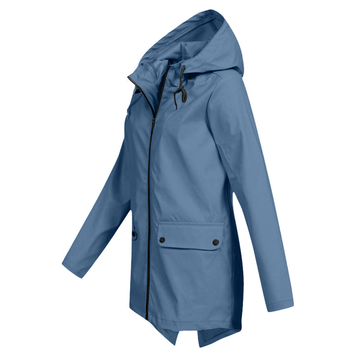 Lange Regenjacke Für Damen | Mit Kapuze