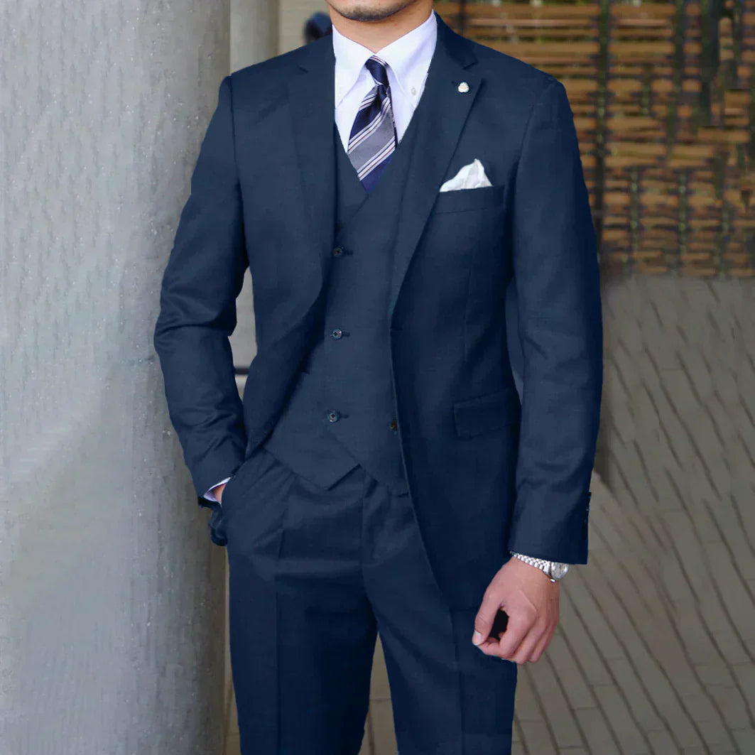 Herren Stilvoller 3-Teiliger Anzug | Formal