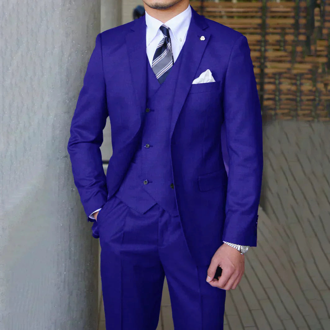 Herren Stilvoller 3-Teiliger Anzug | Formal