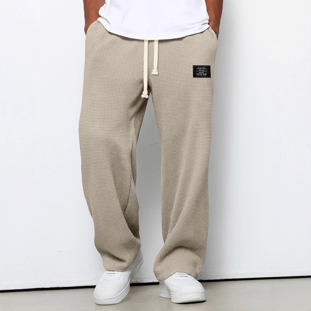 Herren Freizeithose mit weitem Bein und verstellbarem Bund