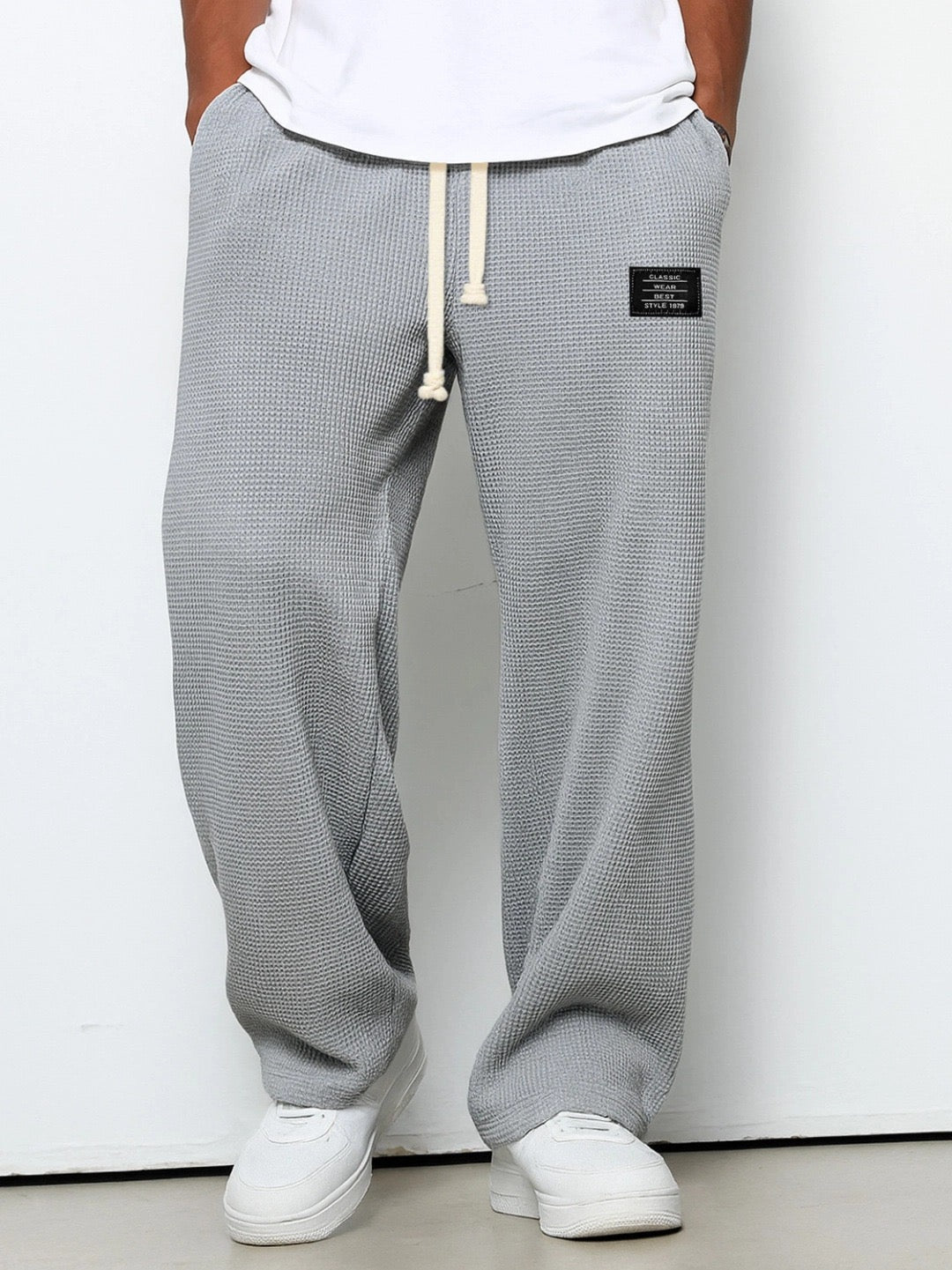Herren Freizeithose mit weitem Bein und verstellbarem Bund