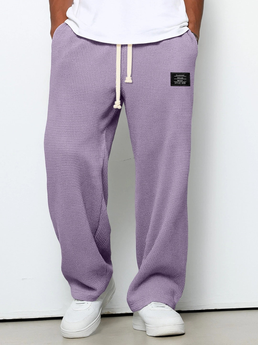 Herren Freizeithose mit weitem Bein und verstellbarem Bund