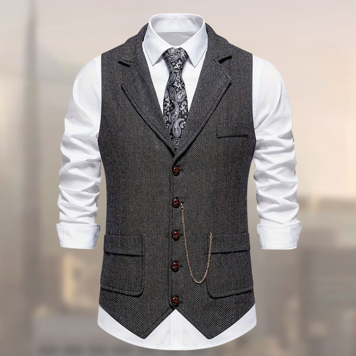 Vintage Weste Für Herren | Slim Fit