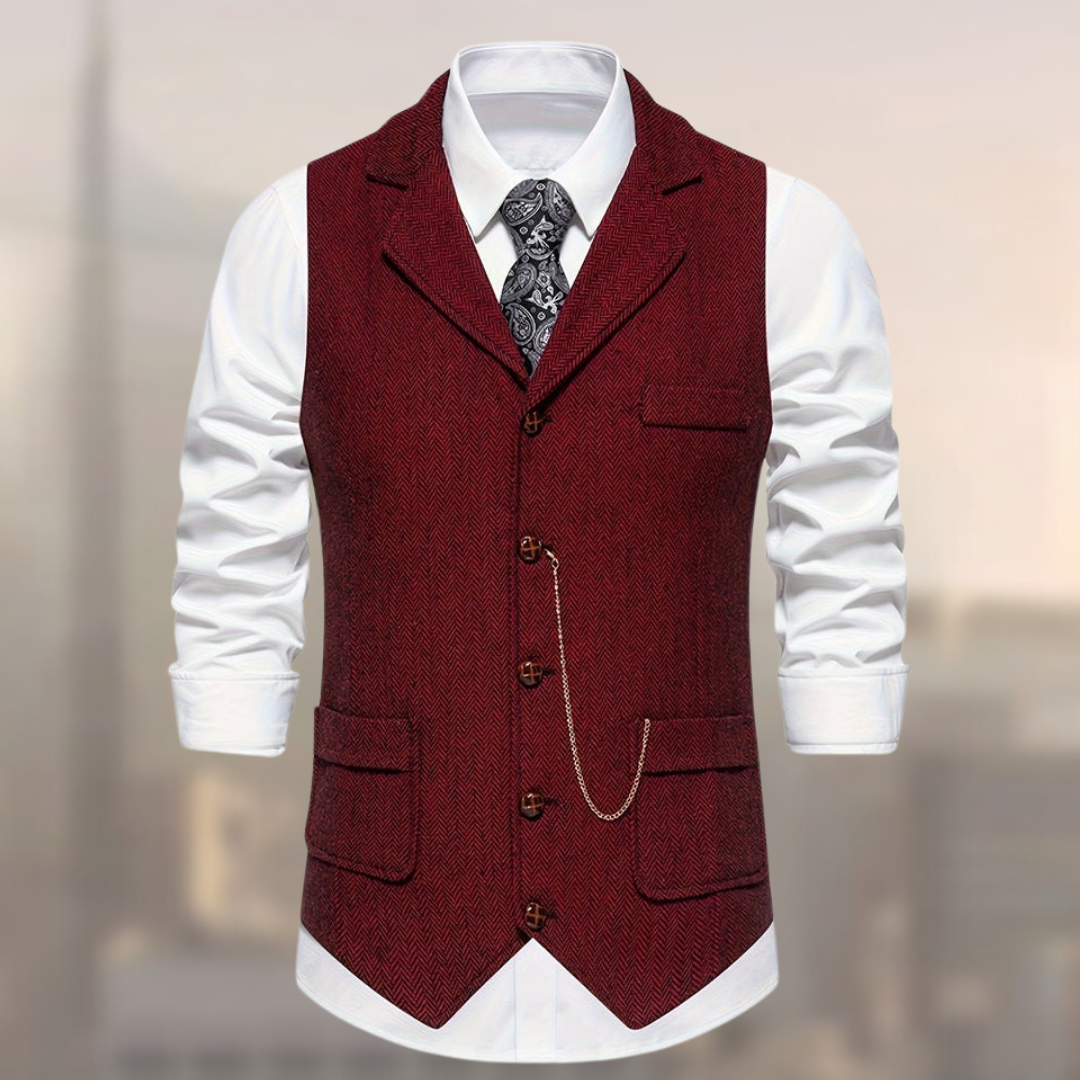 Vintage Weste Für Herren | Slim Fit