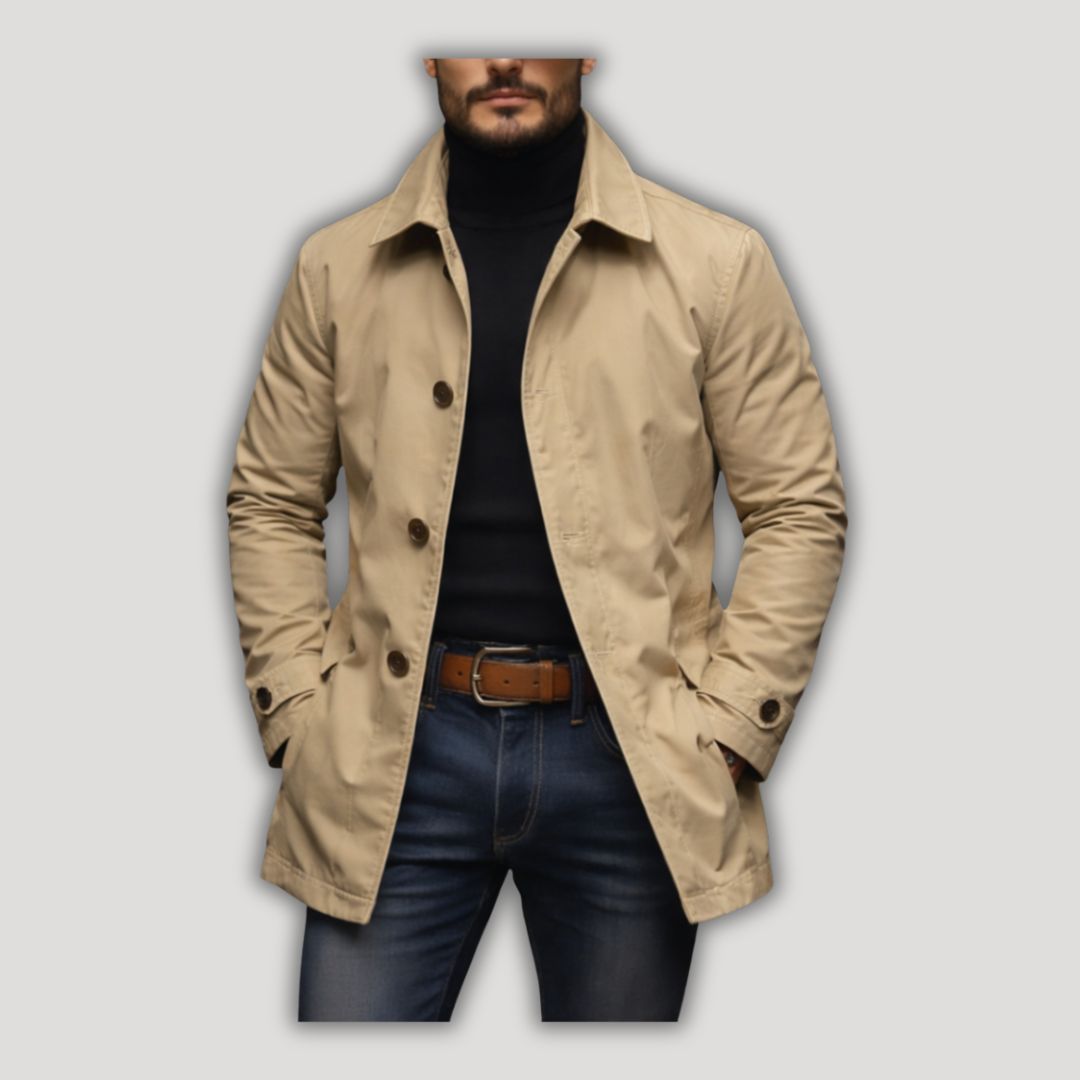 Herren Wintermantel – Winddicht, wasserabweisend und warm