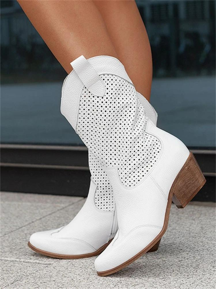 Cowboy-Stiefel Für Damen | Blockabsatz
