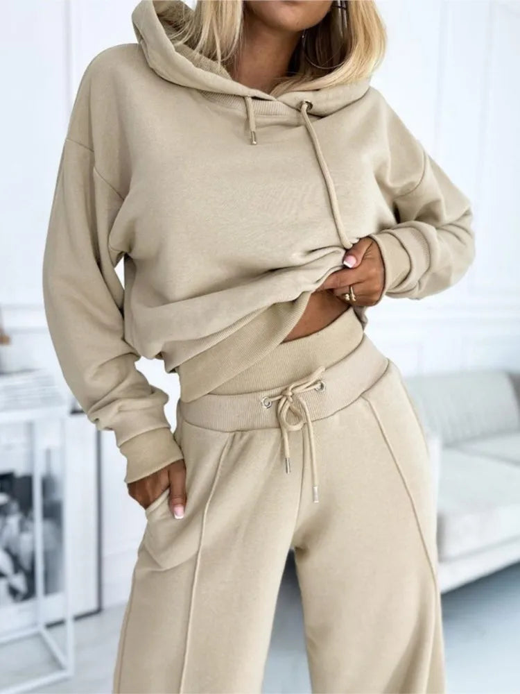 Zweiteilige Loungewear Für Damen | Mit Kapuze