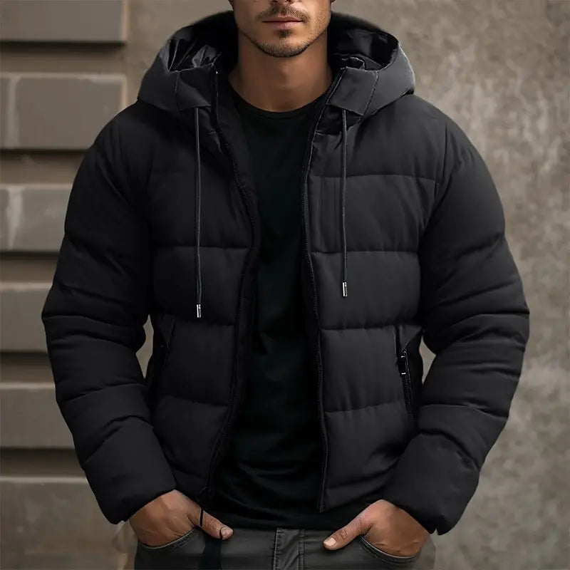 Winter-Steppjacke Für Herren | Mit Kapuze