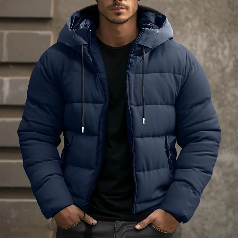 Winter-Steppjacke Für Herren | Mit Kapuze