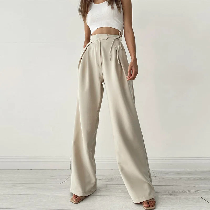 Damen Hose Mit Weiten Beinen | Lässig