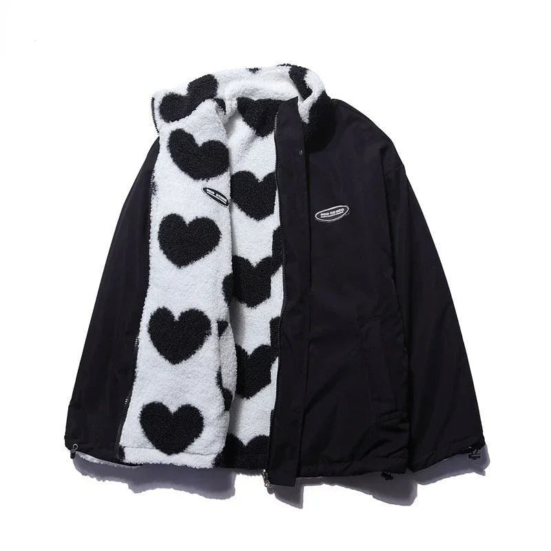 Livia Wendejacke mit Herzmuster