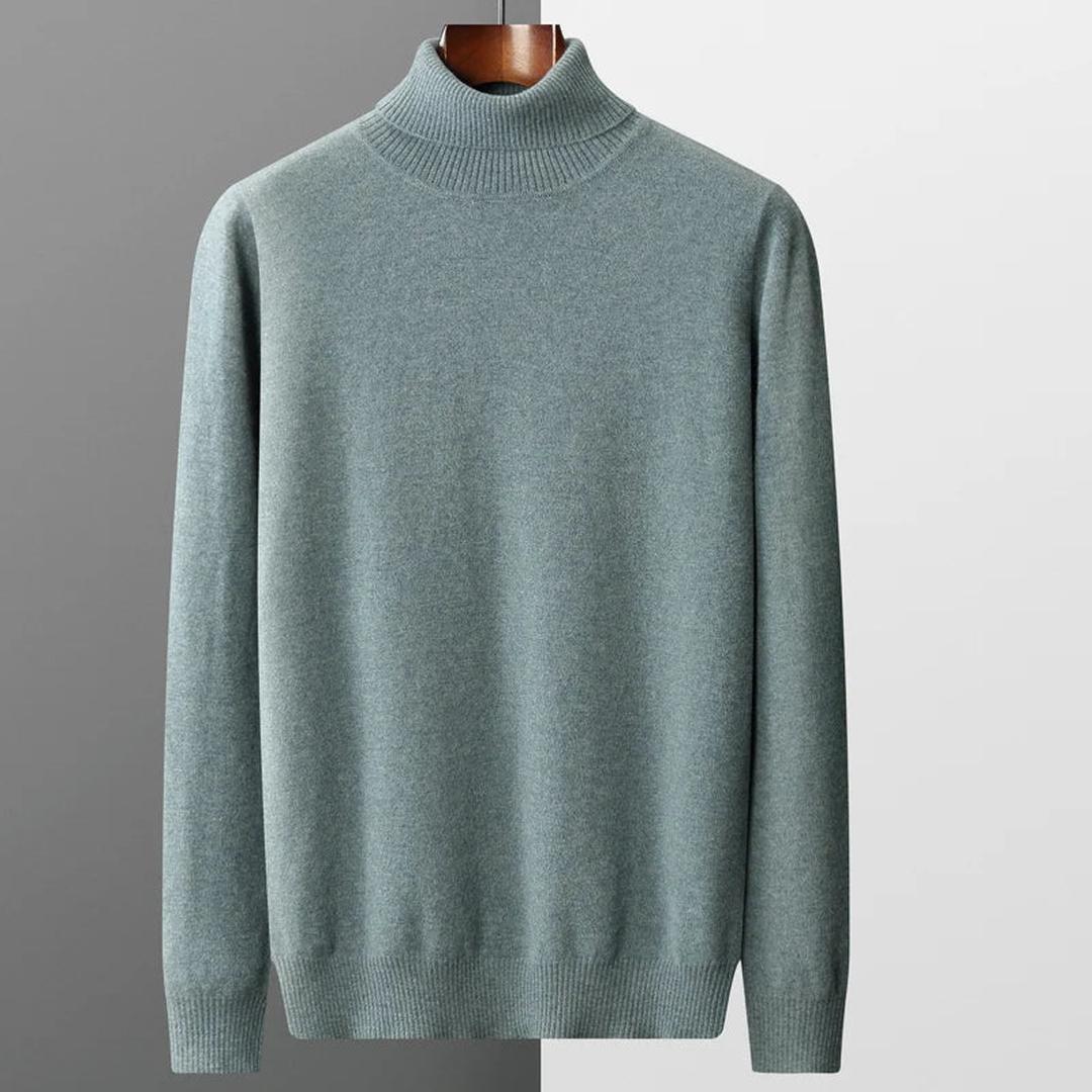 Klassischer Rollkragenpullover Für Herren | Gestrickt