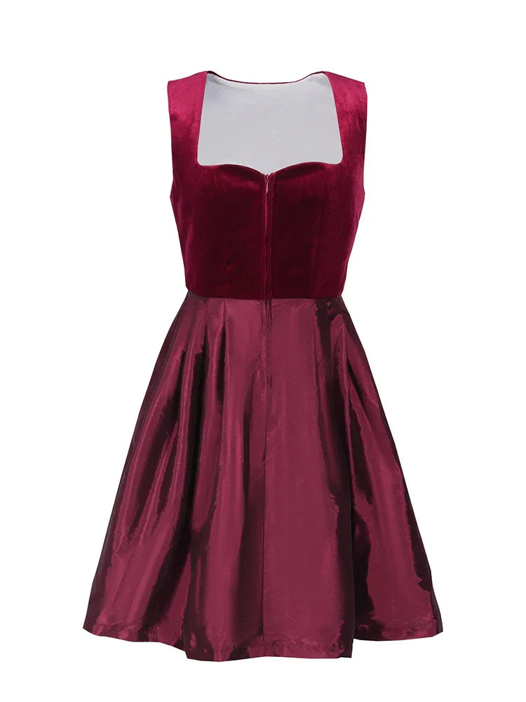 Damen Rotes Oktoberfest Dirndl Kleid | Midi
