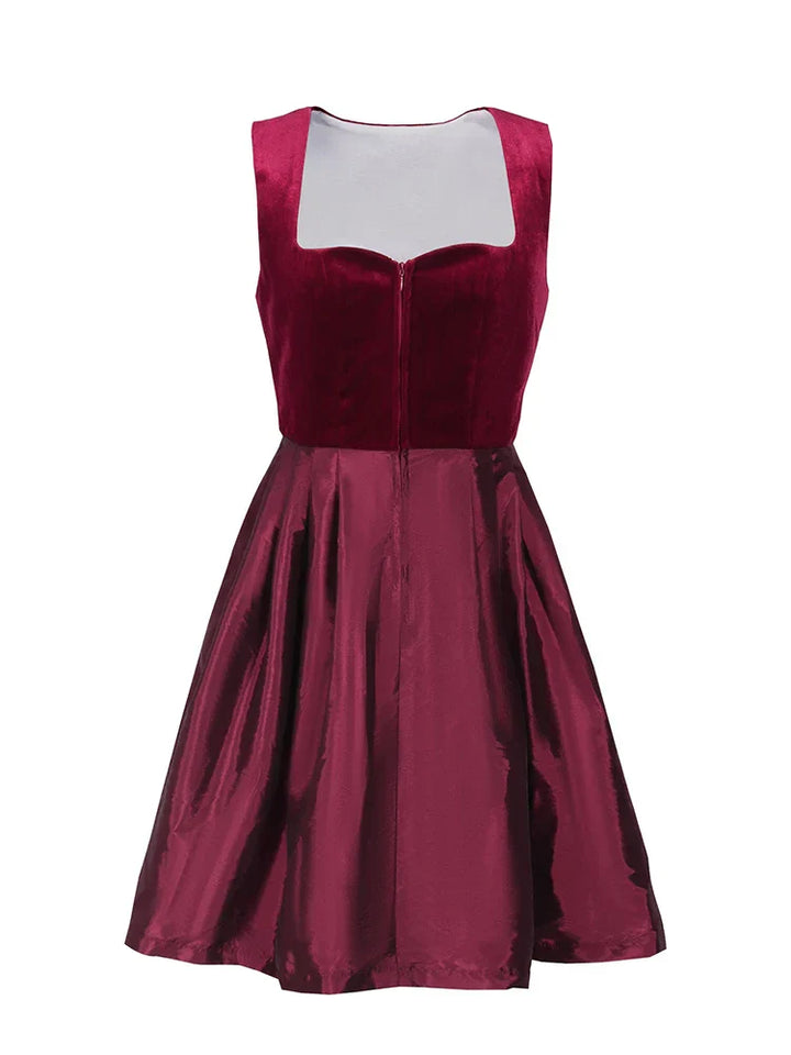 Damen Rotes Oktoberfest Dirndl Kleid | Midi