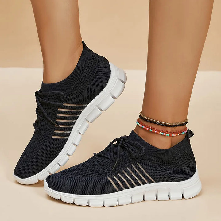 Damen Sportliche Strick-Sneaker