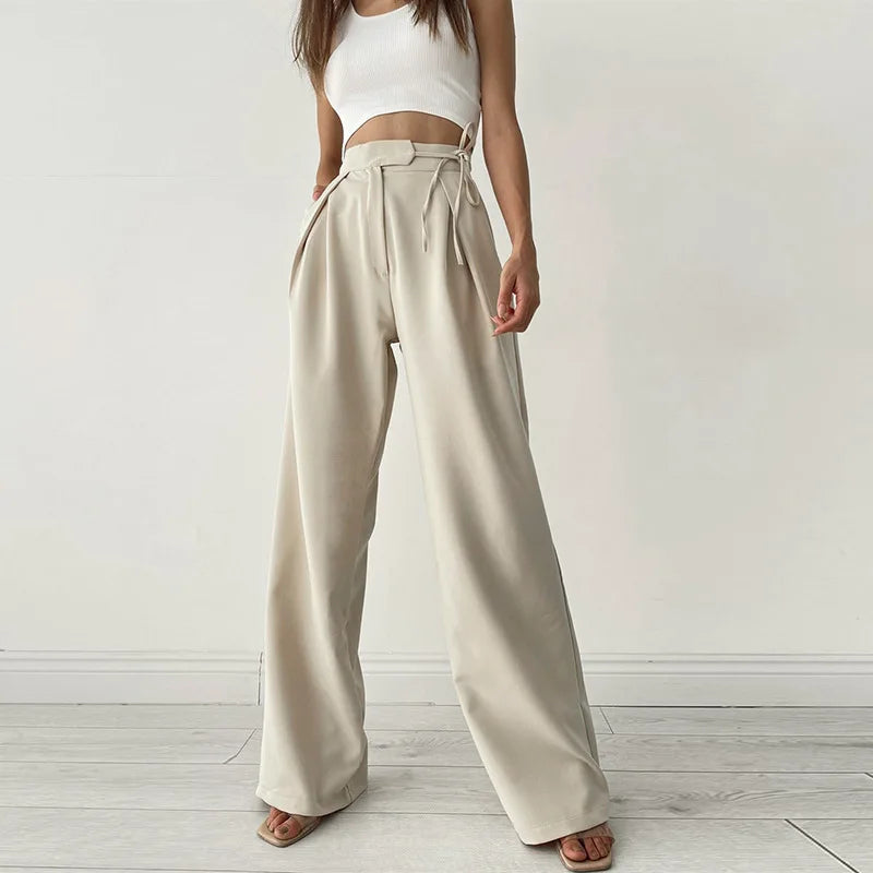 Damen Hose Mit Weiten Beinen | Lässig