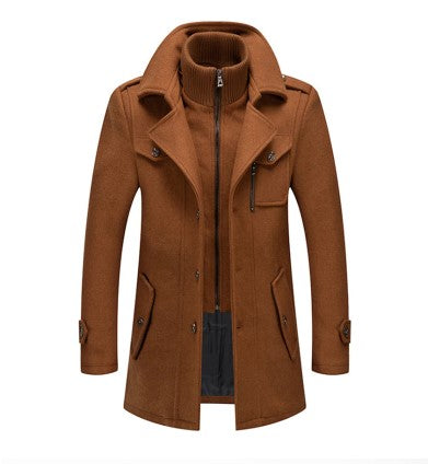 Herren Rollkragen Winterjacke | Langarm