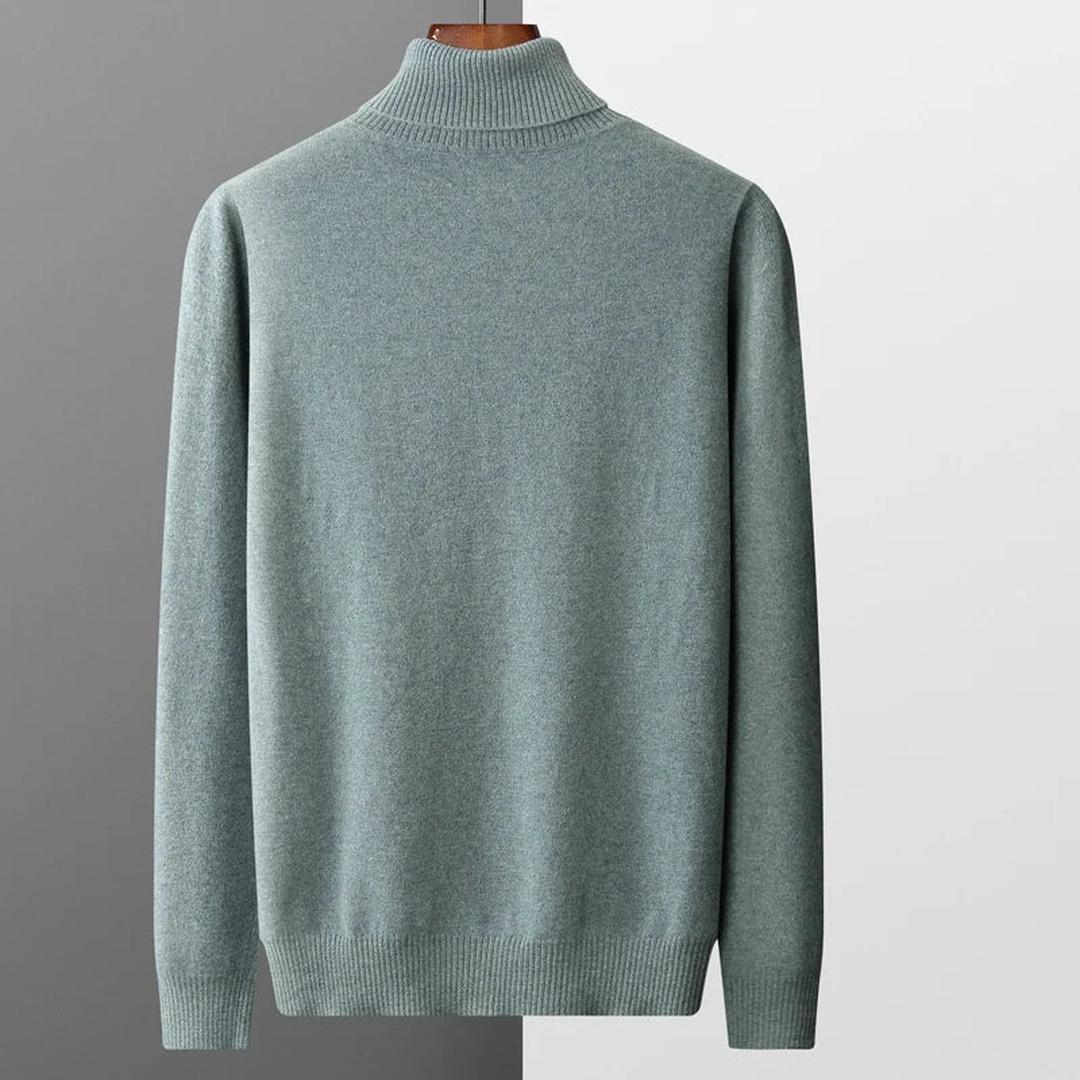 Klassischer Rollkragenpullover Für Herren | Gestrickt