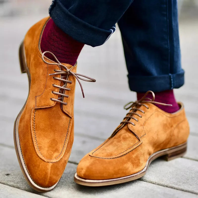 Herren Wildleder Oxford Schuhe mit Wingtip