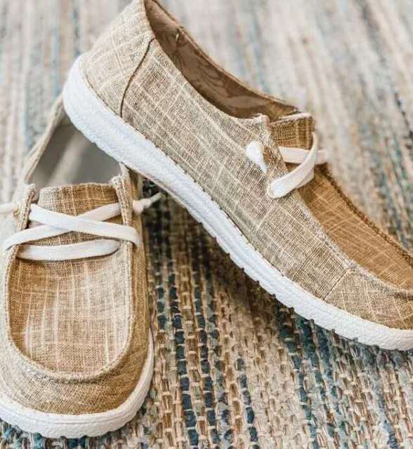 Damen Alle Jahreszeiten Canvas-Flatschuhe mit Schnürung